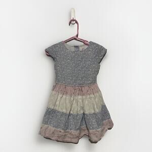 Max Girls Toddlers 2-3 Year Pink White Blue Floral Dress Cute For Easter